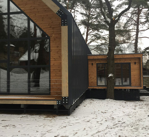 Винтовые сваи для каркасного дома в Валдае