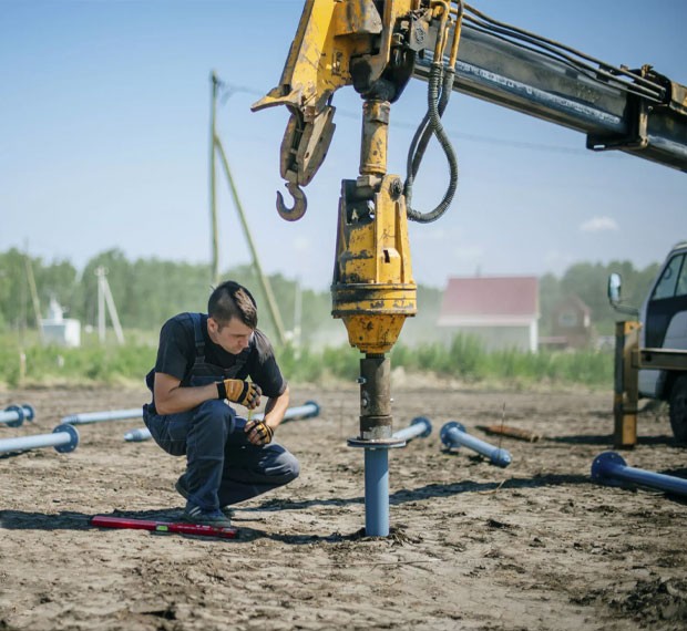 Винтовые сваи с установкой в Валдае