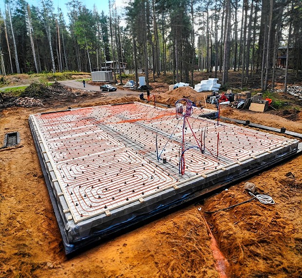 Утепленный финский фундамент в Валдае